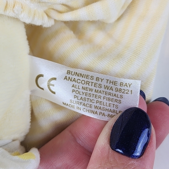 Bunnies by the bay yellow duck plush toy Lolliwaddle - Picture 4 of 10